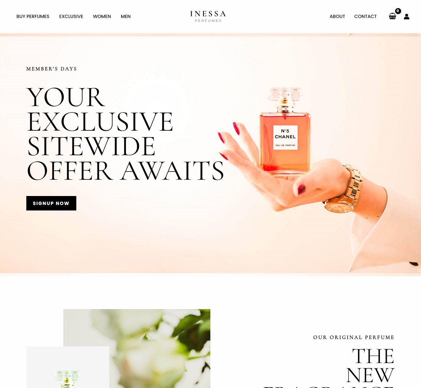 inessa-perfumes cloudi7 best website designer in usa